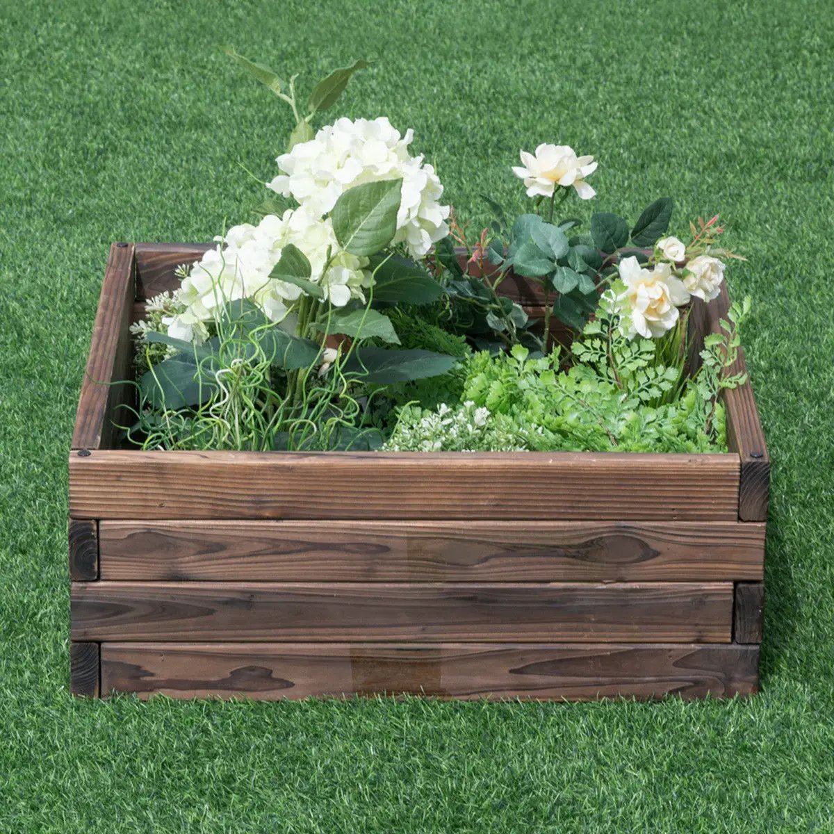 Square Raised Garden Bed Flower Vegetables Seeds Planter by DirectDeals