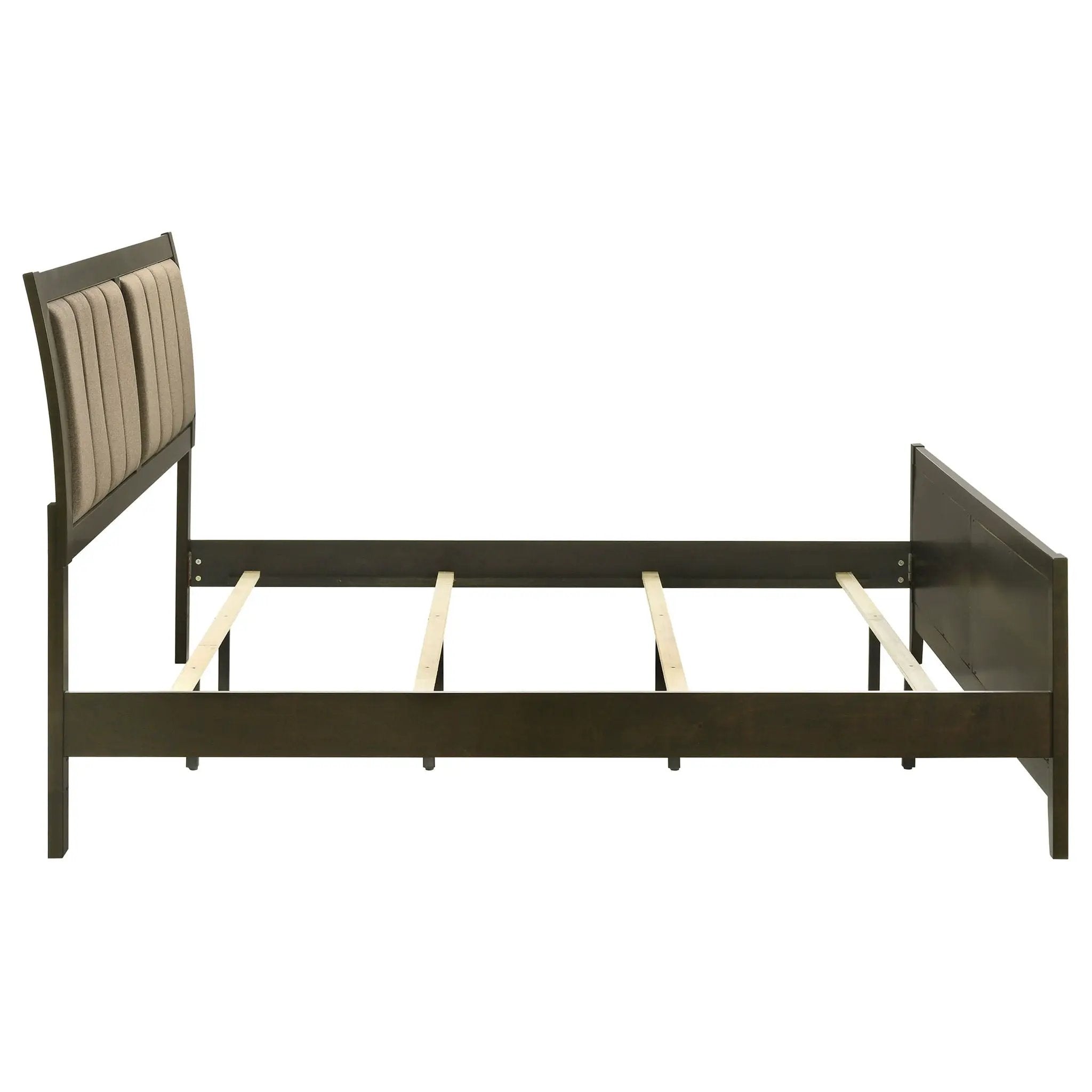 Wilkes 51-inch Upholstered California King Bed Dark Cocoa by Unique Piece Furniture