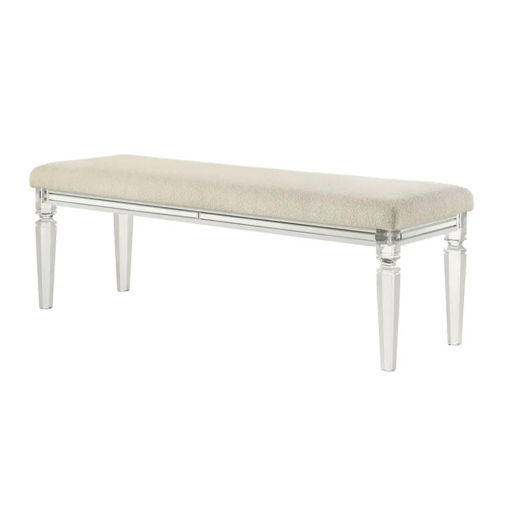 Tarian - Bench - Pearl White by Unique Piece Furniture