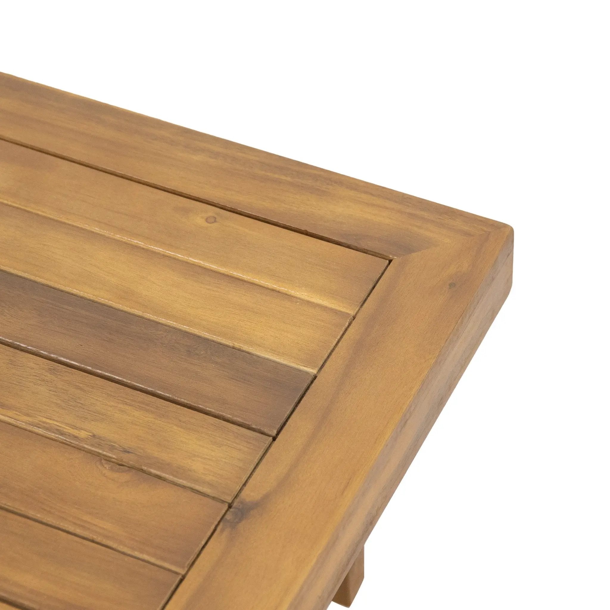 Outdoor Acacia Wood Loveseat and Coffee Table Set with Cushions by HouseOfZazla