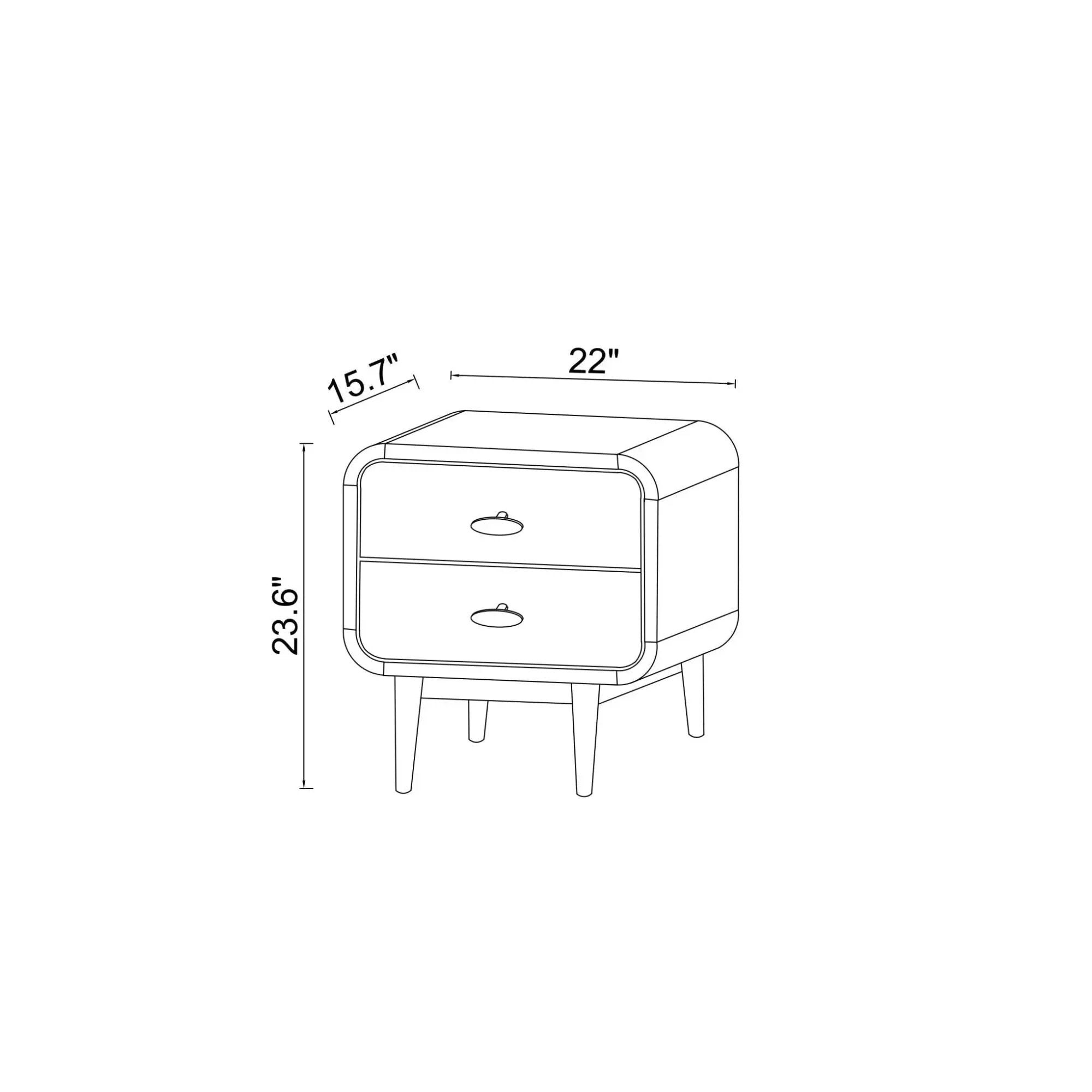 Alexa - Night Stand - Brown by HouseOfZazla
