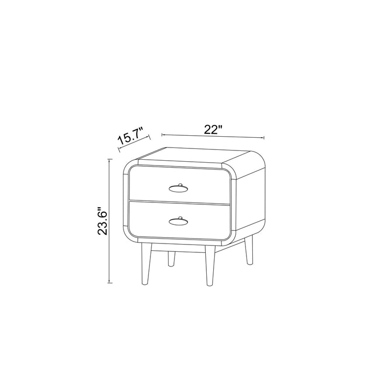 Alexa - Night Stand - Brown by HouseOfZazla