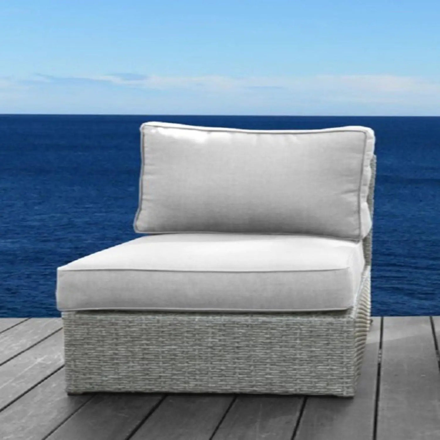 Armless Patio Chair With Cushions by Unique Piece Furniture