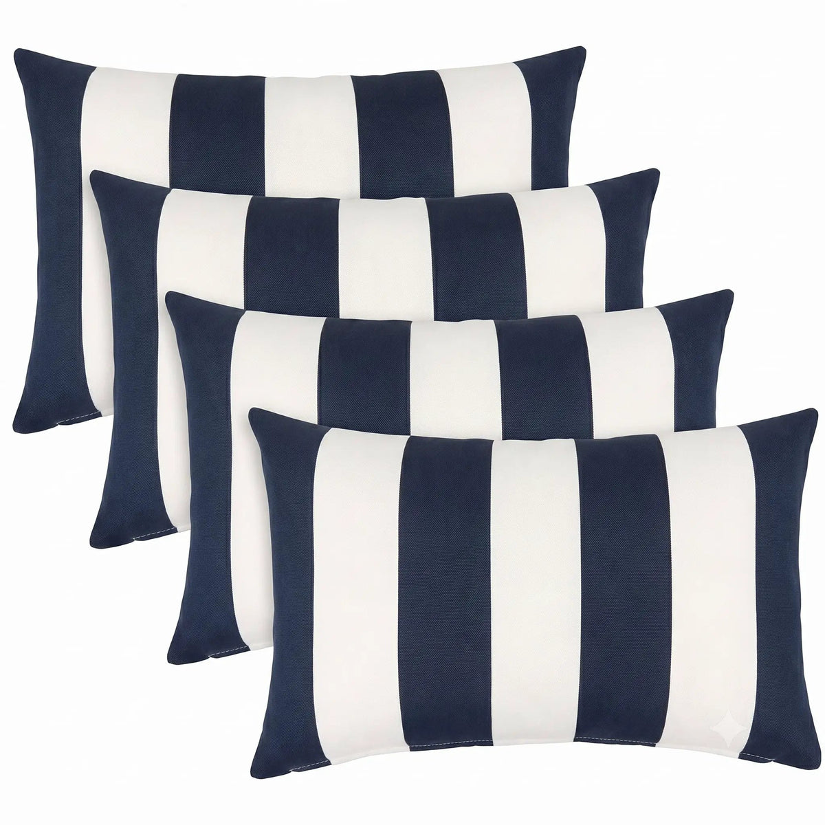 4 Pack Outdoor Lumbar Pillow with Inserts by HouseOfZazla