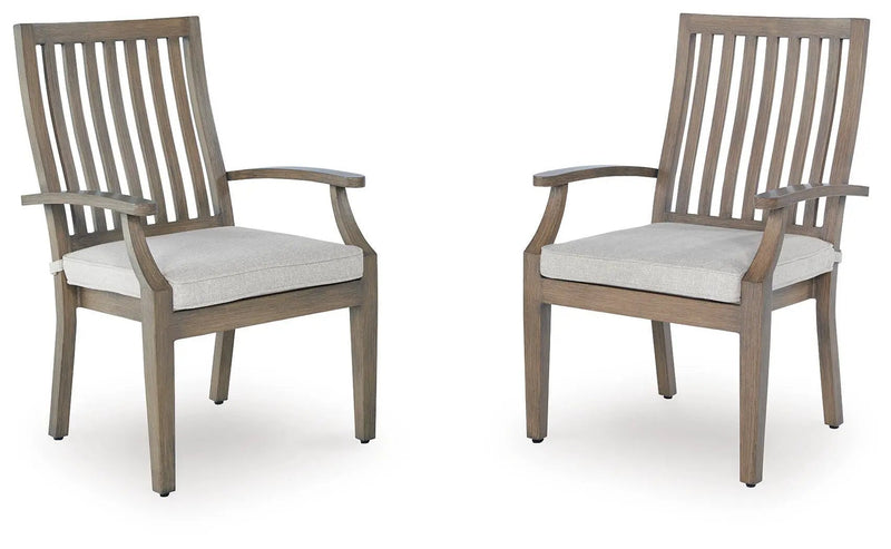 Rainier Ranch - Arm Chair With Cushion (Set of 2) - Brown / Beige by Unique Piece Furniture