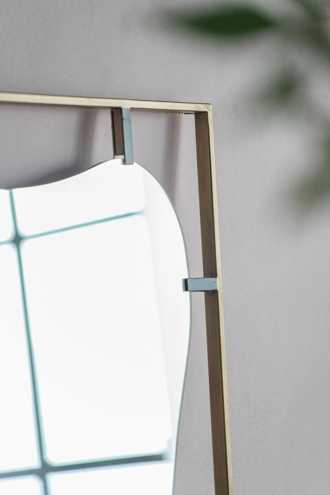 Poppy Mirror With Metal Frame Contemporary Design For Bathroom, Entryway Wall Decor by HouseOfZazla