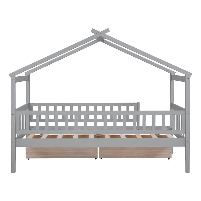 House Bed With 2 Drawers by HouseOfZazla