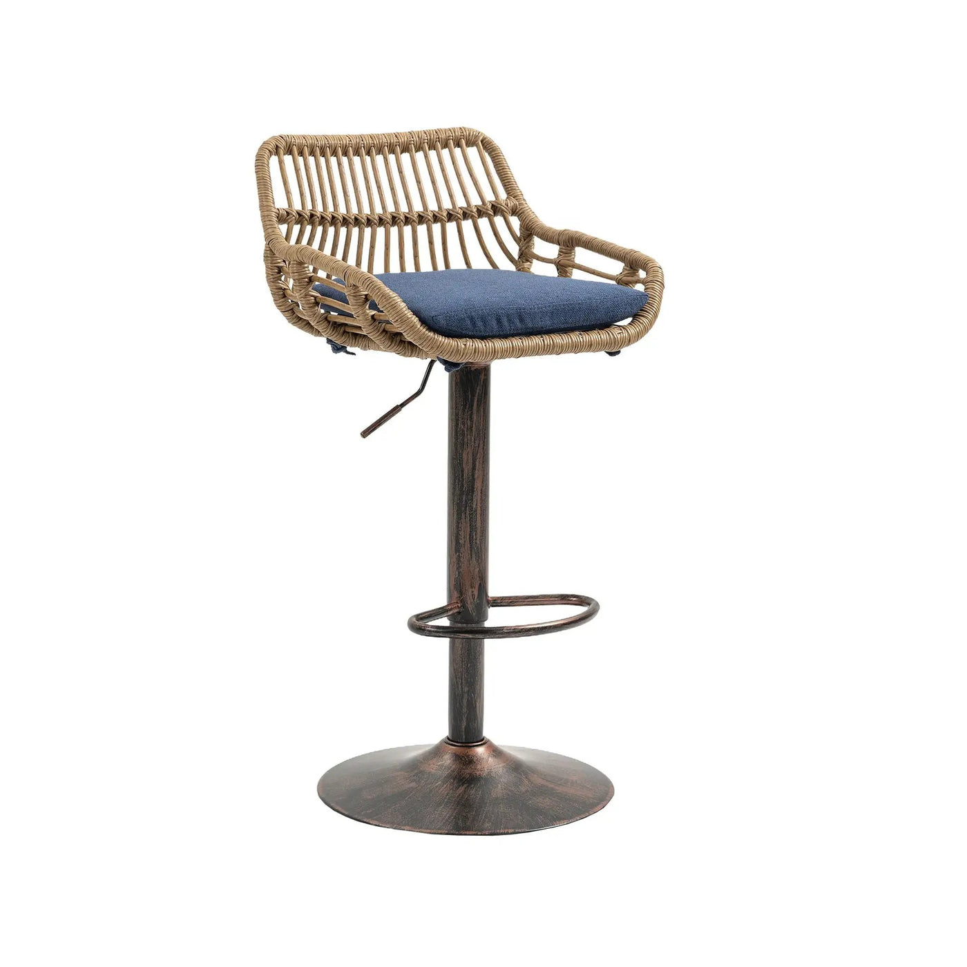 Modern Swivel Bar Stools Adjustable Counter Chairs With Footrest (Set of 2) by HouseOfZazla