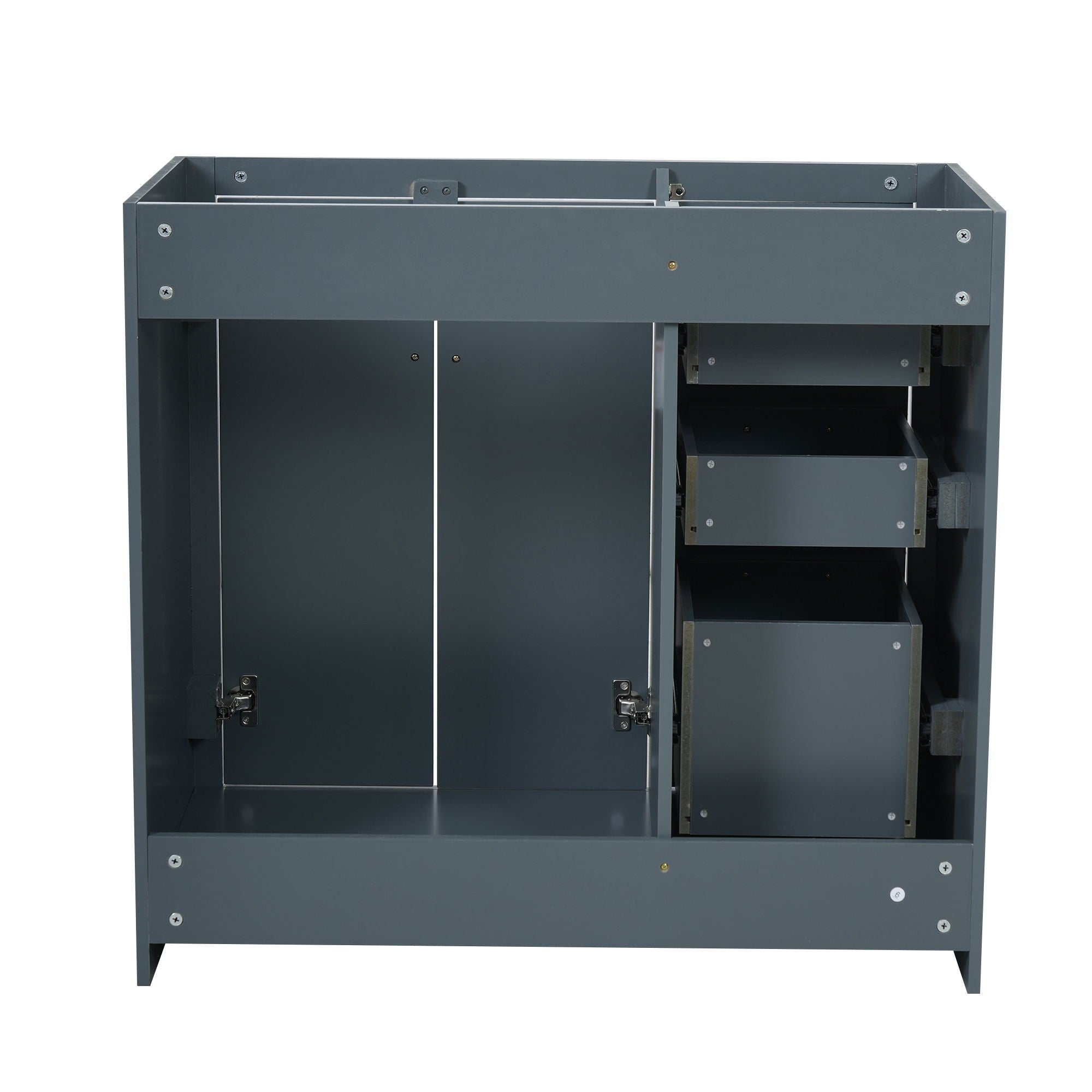 Retro Style Bathroom Vanity, 3 Drawers & Soft Closing Doors by HouseOfZazla