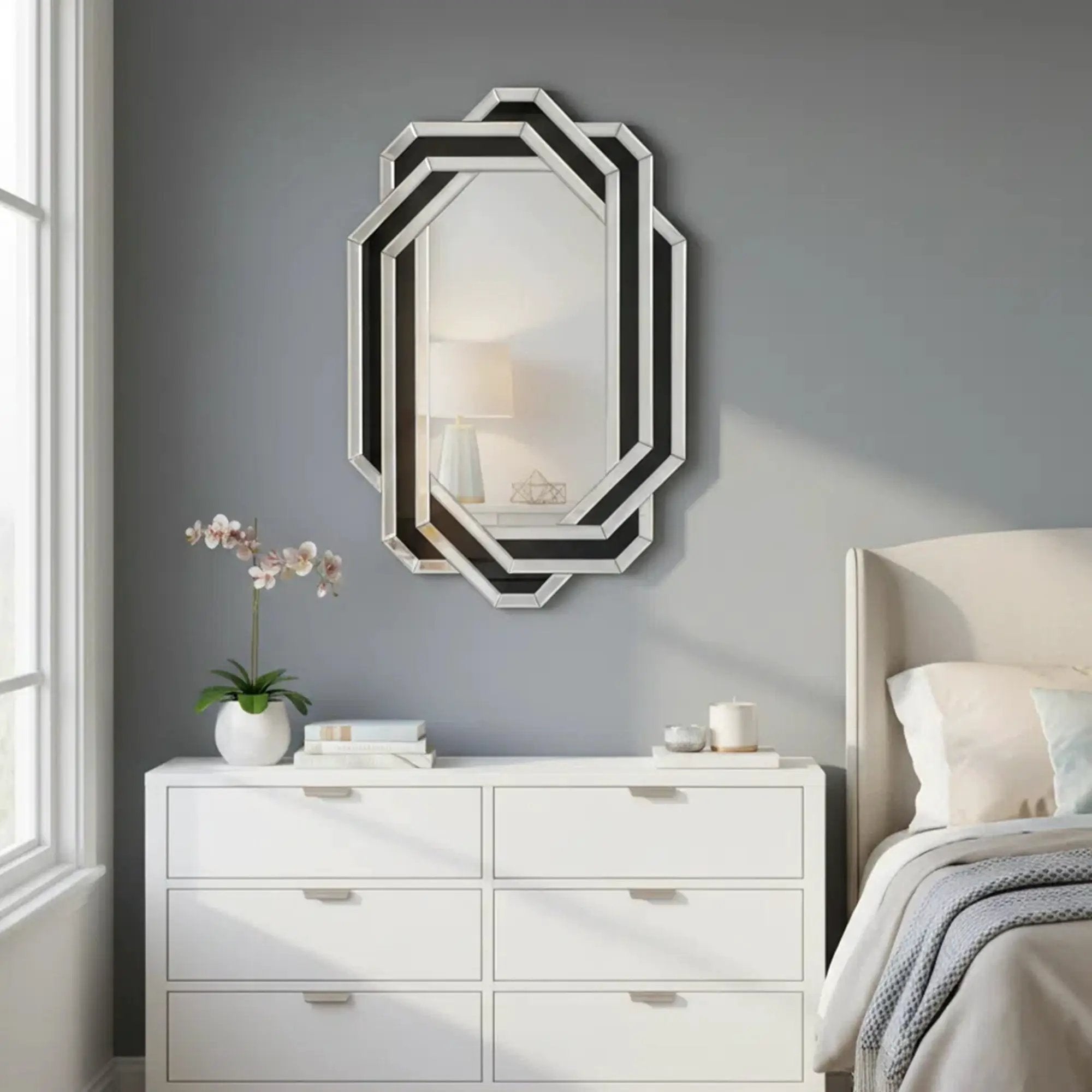 Decorative Mirror for Wall - Modern Bathroom Vanity Mirror by HouseOfZazla