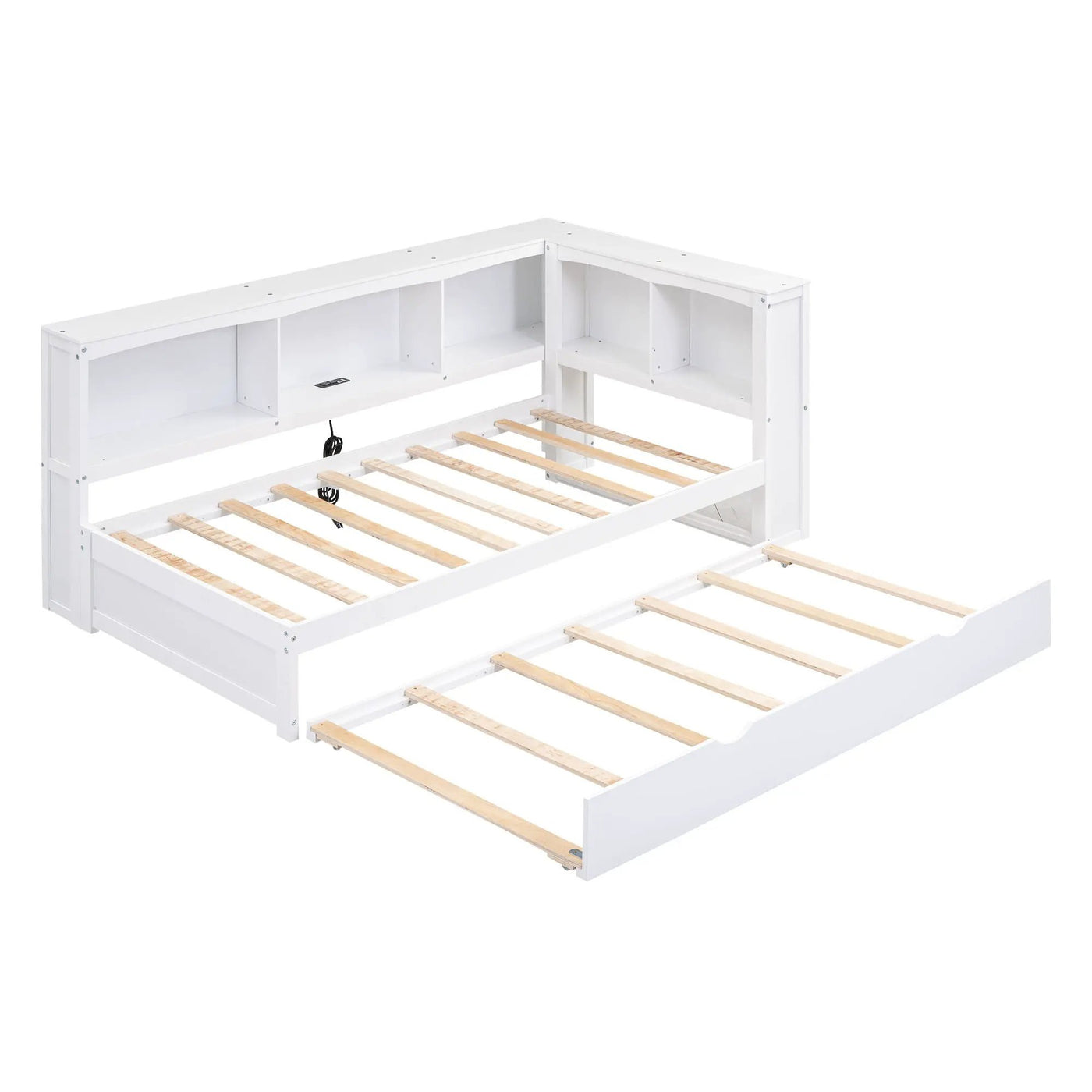 Daybed With Trundle, Storage Cabinets, USB Ports by HouseOfZazla