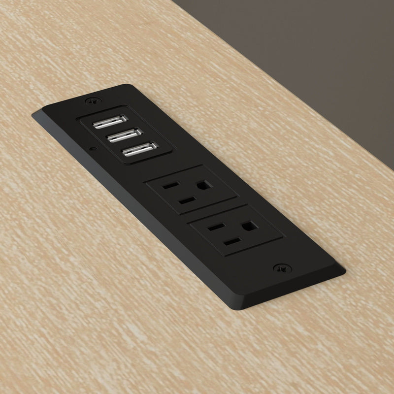 Desk - Tan - Wood by HouseOfZazla