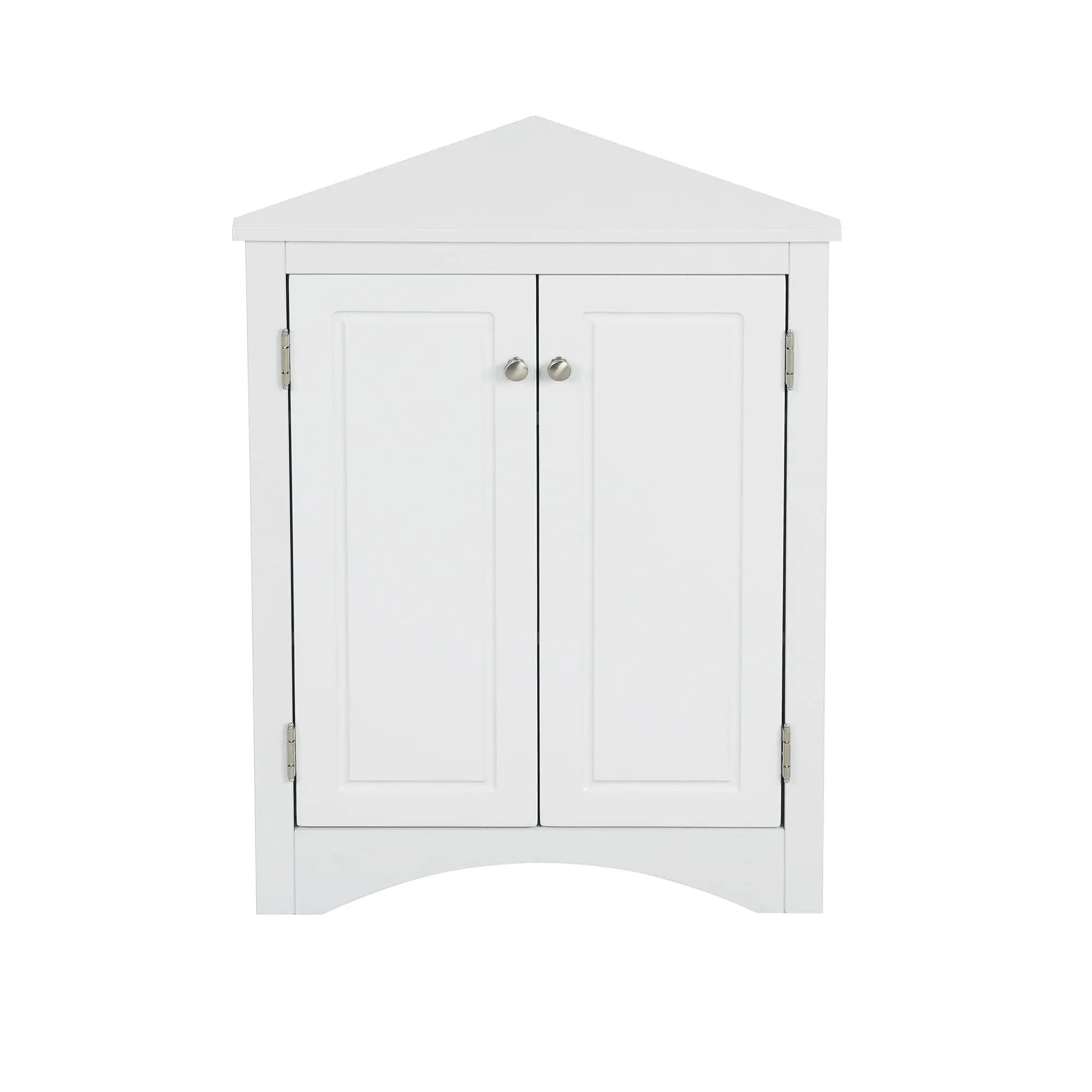 Triangle Bathroom Storage Cabinet With Adjustable Shelves, Freestanding Floor Cabinet For Home Kitchen by HouseOfZazla