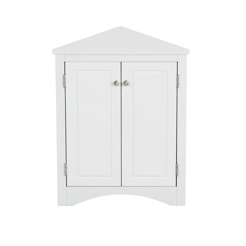 Triangle Bathroom Storage Cabinet With Adjustable Shelves, Freestanding Floor Cabinet For Home Kitchen by HouseOfZazla