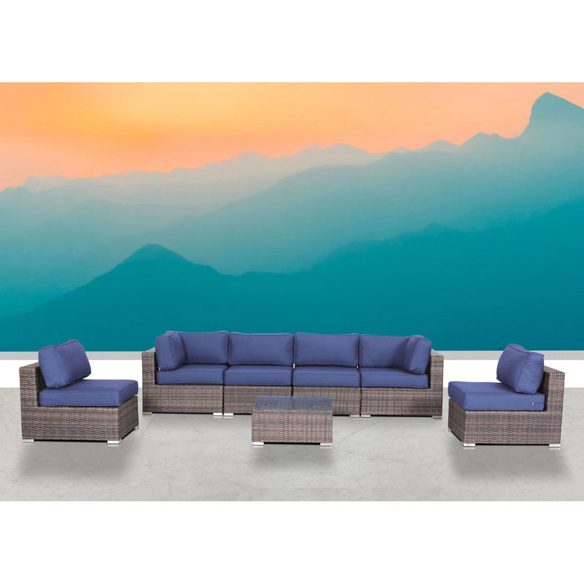 Outdoor Wicker Seating Group With Cushions, photo 25 of 38
