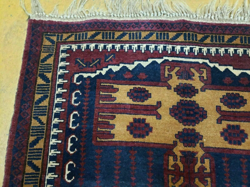 3' X 4' Vintage Handmade Balouchi Balouch Tribal Wool Rug Nice by Jewel Rugs