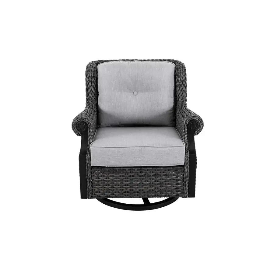 Lassen 4-Piece Wicker Sofa Set with Swivel Rocking Chairs by Outdoor-USA®