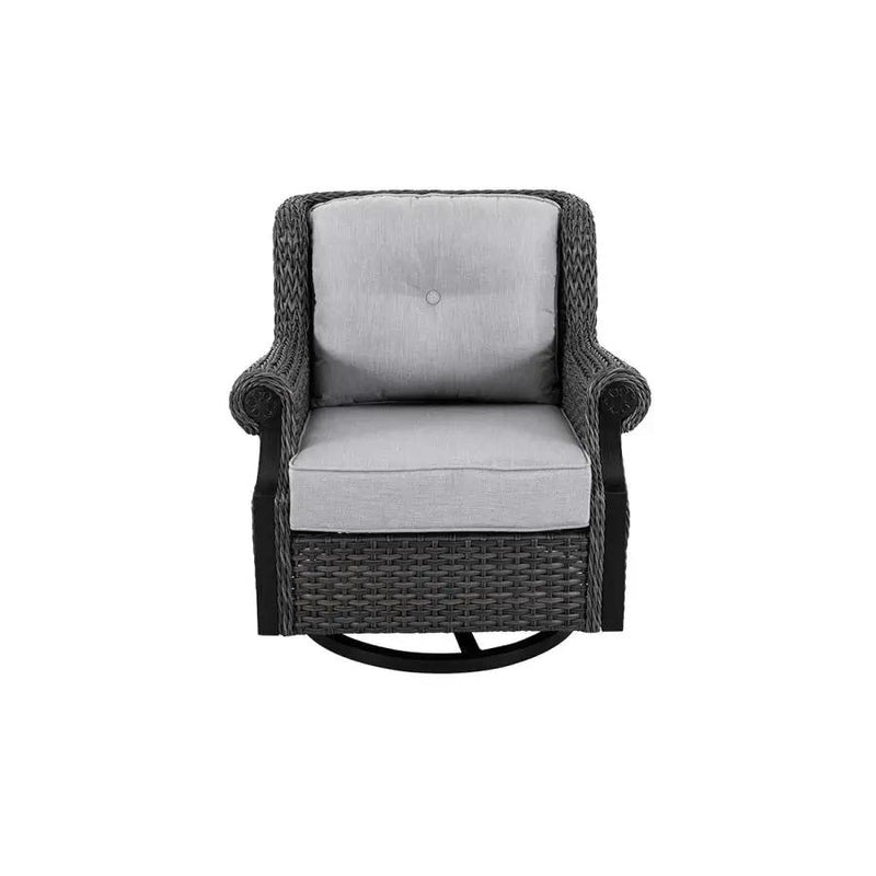 Lassen 4-Piece Wicker Sofa Set with Swivel Rocking Chairs by Outdoor-USA®