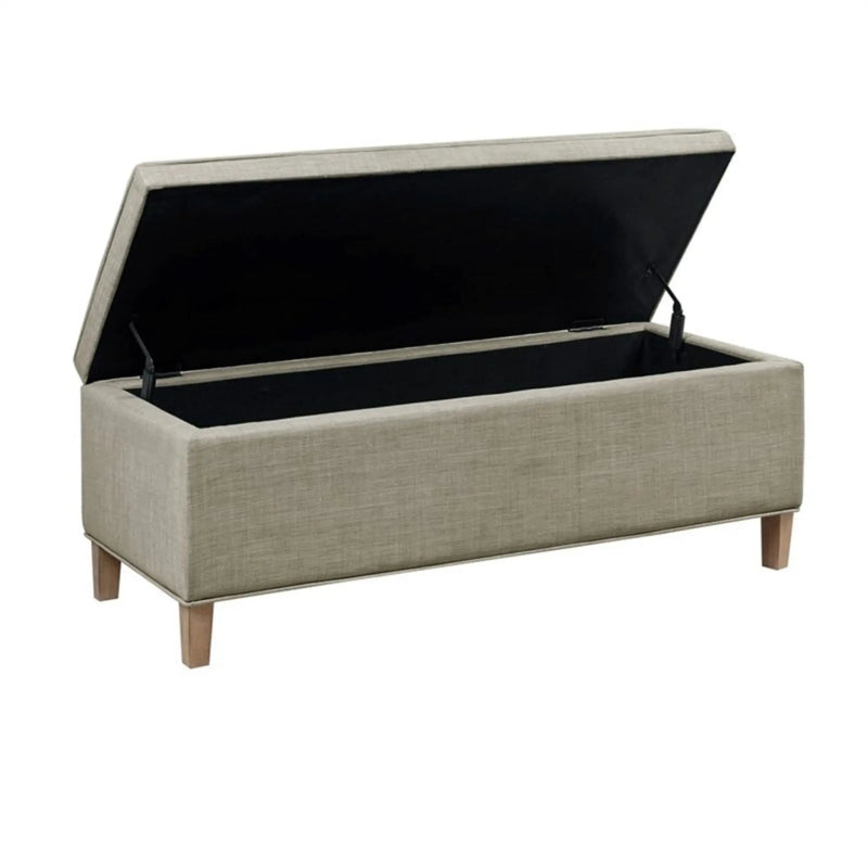 Caymus - Rectangular Soft Close Storage Bench - Light Gray by Unique Piece Furniture