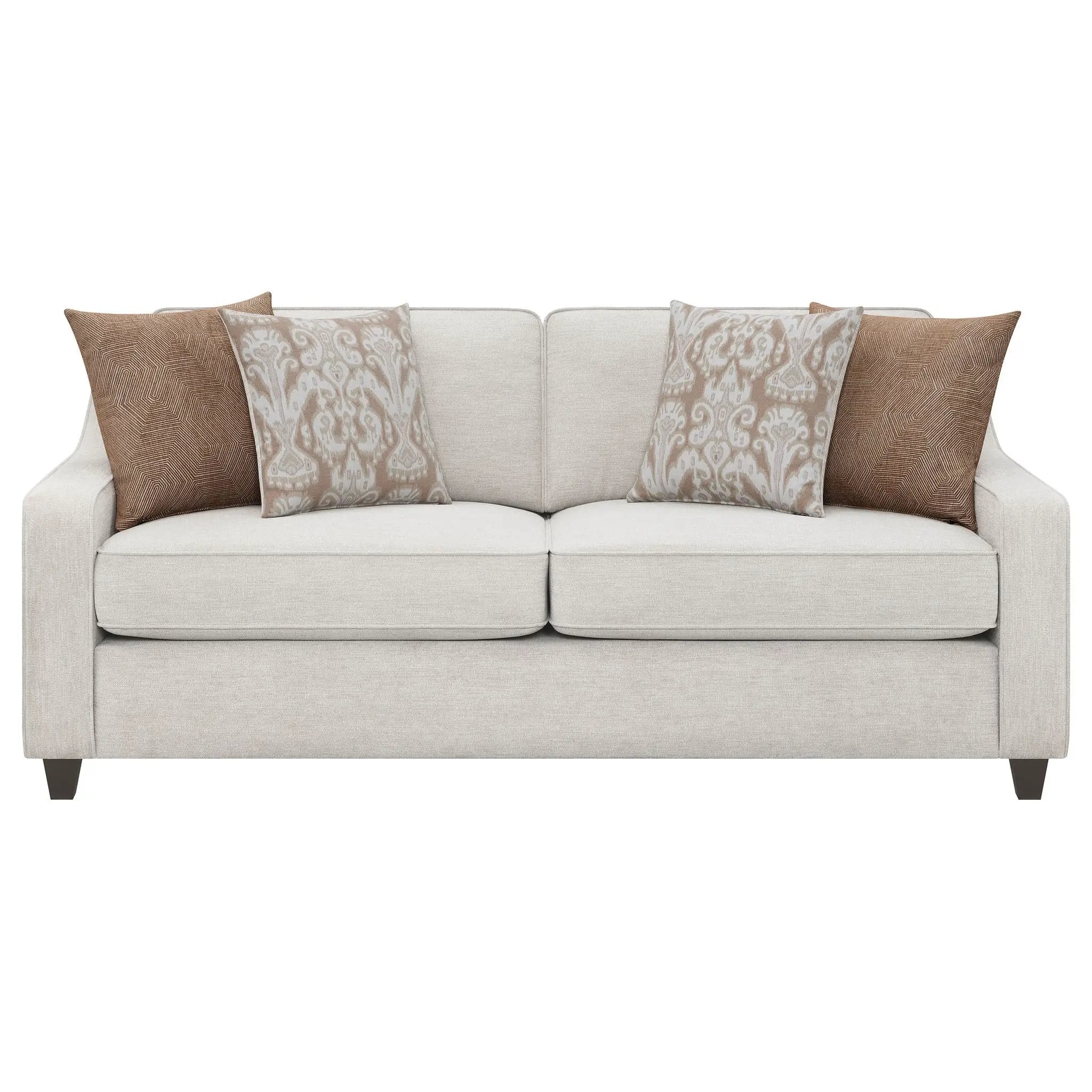 Christine 3-piece Upholstered Sloped Arm Sofa Set Beige by Unique Piece Furniture
