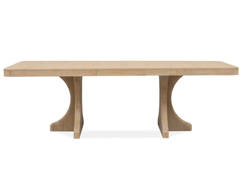 Somerset - Trestle Dining Table - Butternut and Omari Natural by Unique Piece Furniture