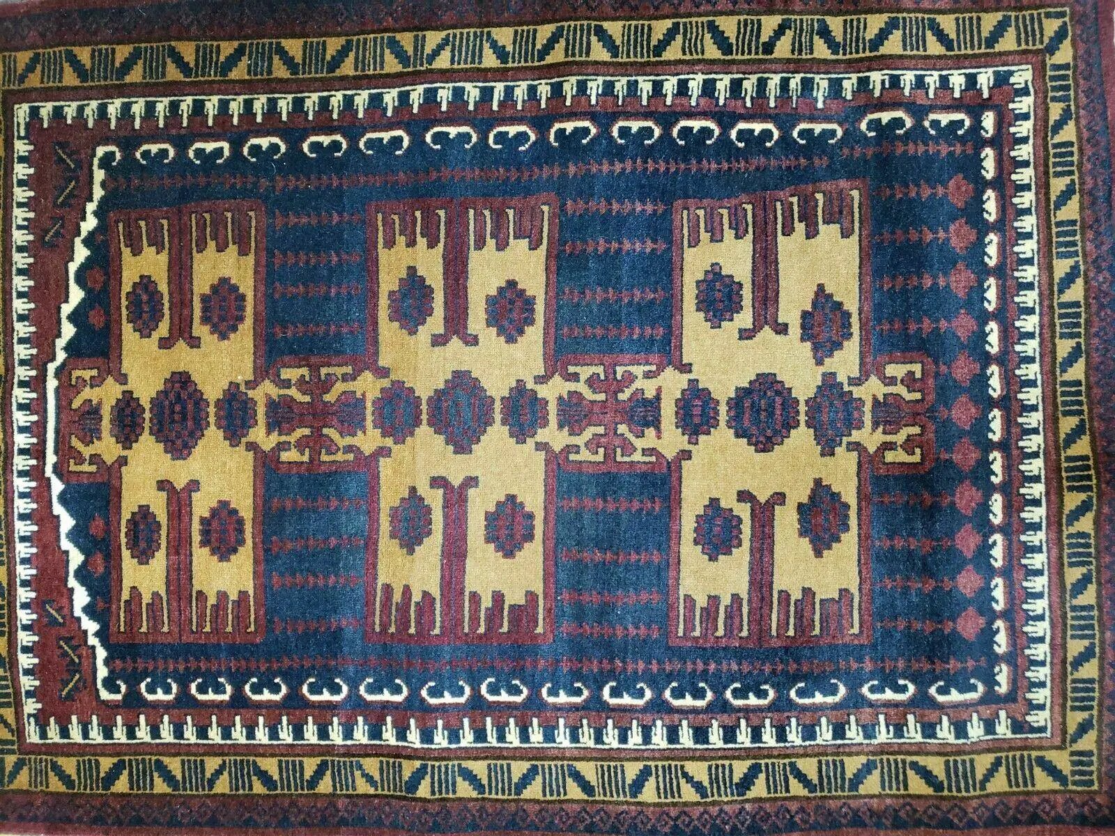 3' X 4' Vintage Handmade Balouchi Balouch Tribal Wool Rug Nice by Jewel Rugs