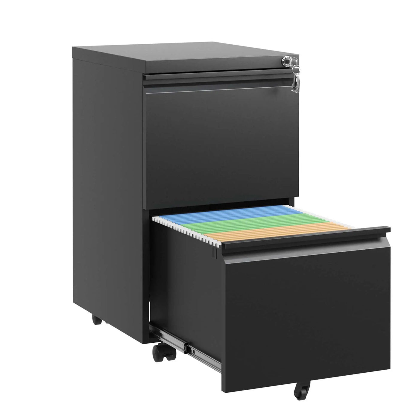 Metal Drawer Mobile File Cabinet With Lock For Home Office Organizer by HouseOfZazla