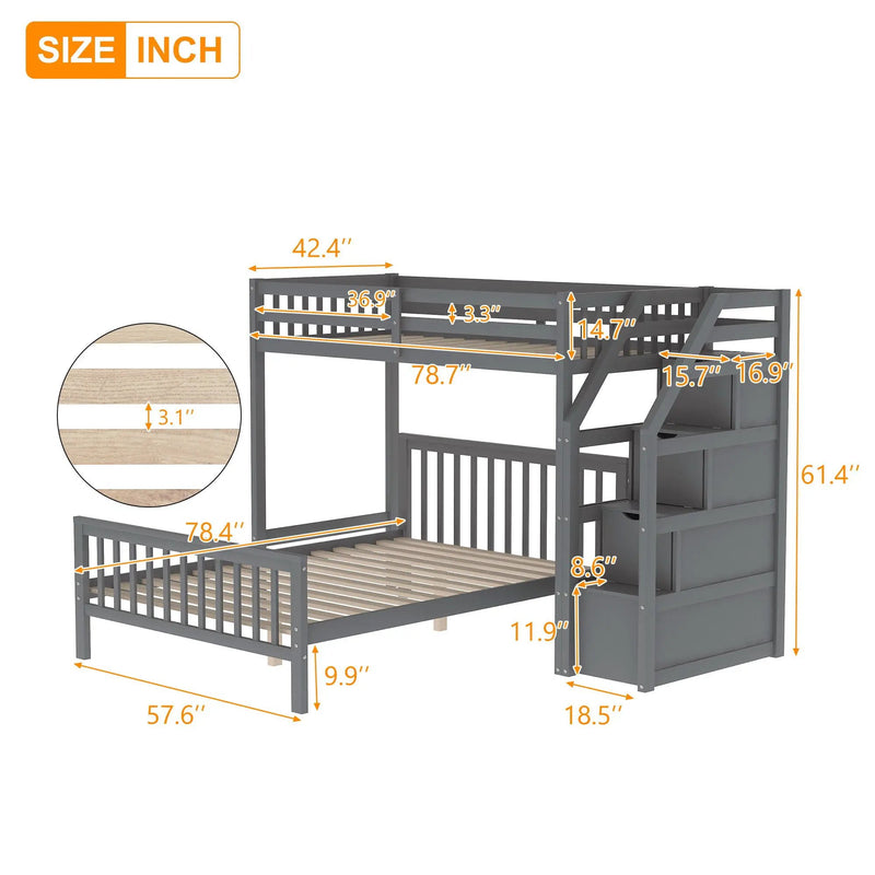 Loft Bed With Staircase And Storage by Unique Piece Furniture