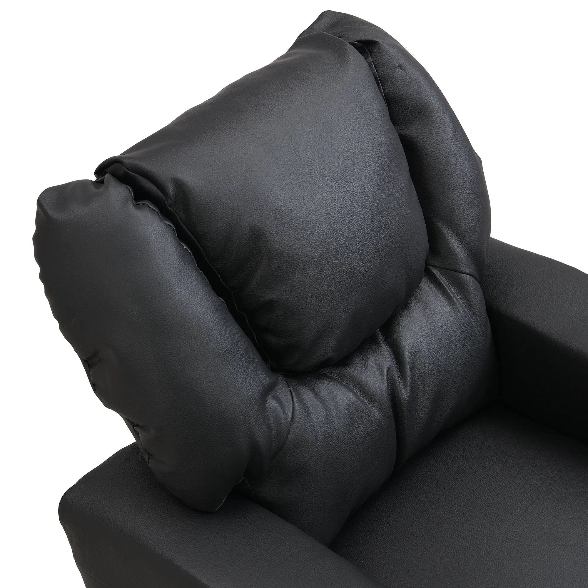Sally Deluxe Kids Recliner Chair With Cup Holder - Black by HouseOfZazla