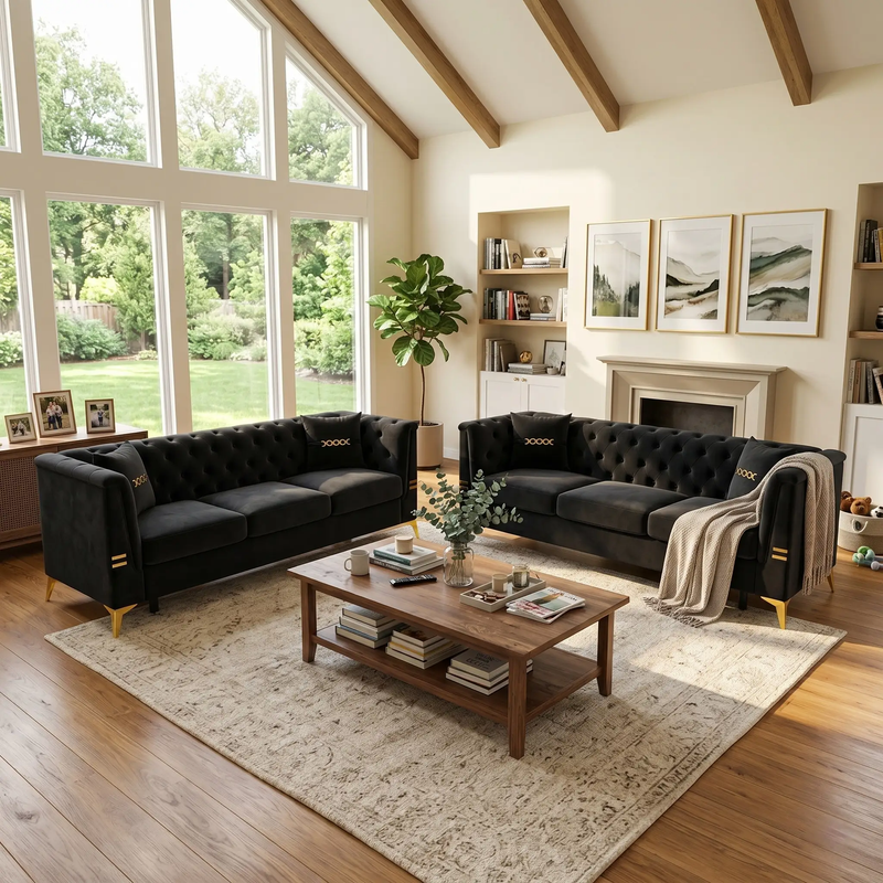 FX-P83-2PC Sofa Set by KUNHE GmbH by HouseOfZazla