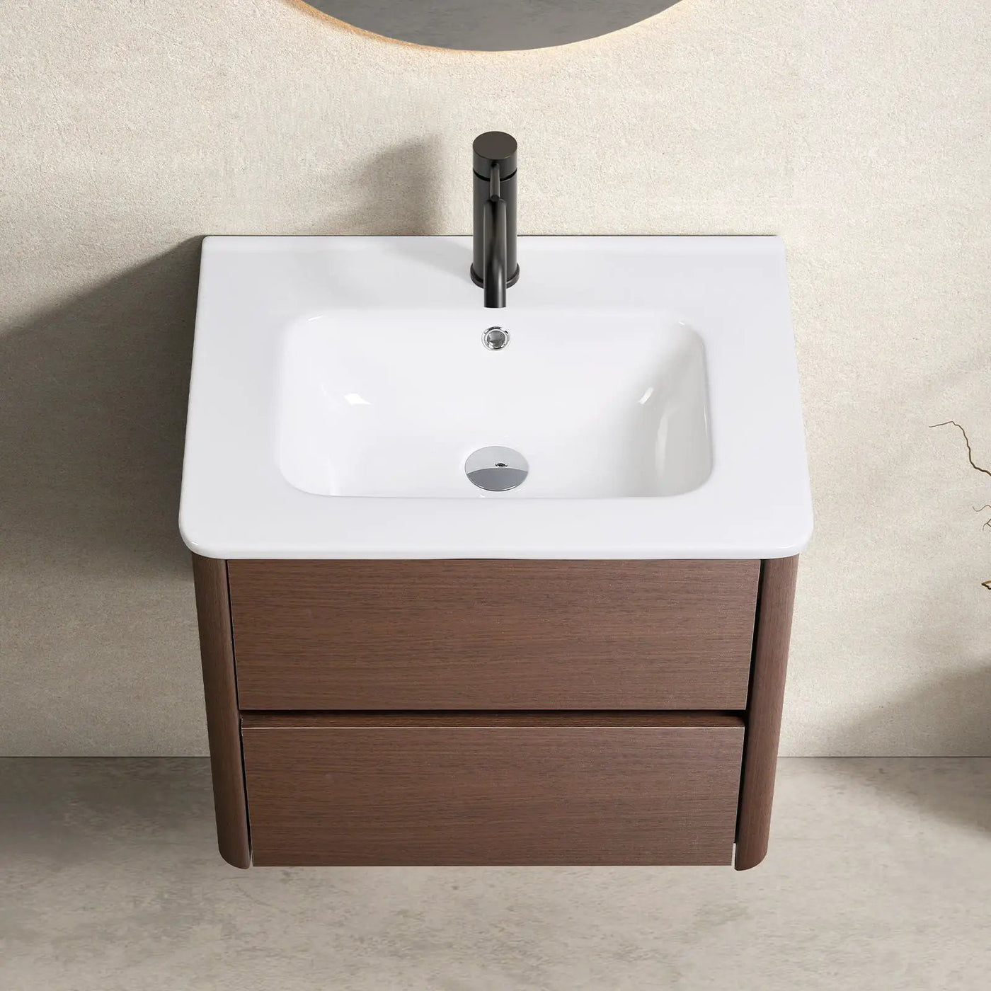Wall Mounted Floating Bathroom Vanity With Sink And Cabinet by HouseOfZazla