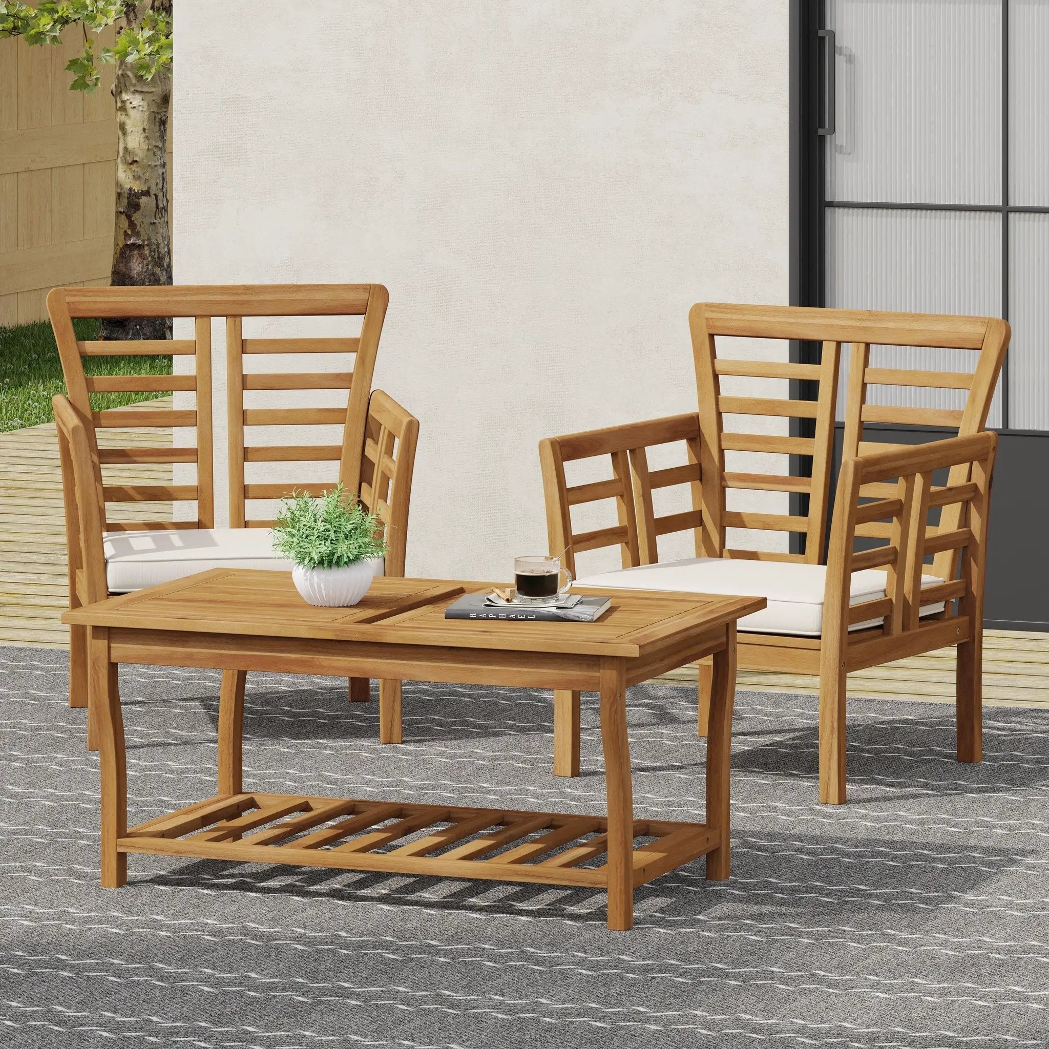 Caydon 2 Club Chairs + Table by HouseOfZazla