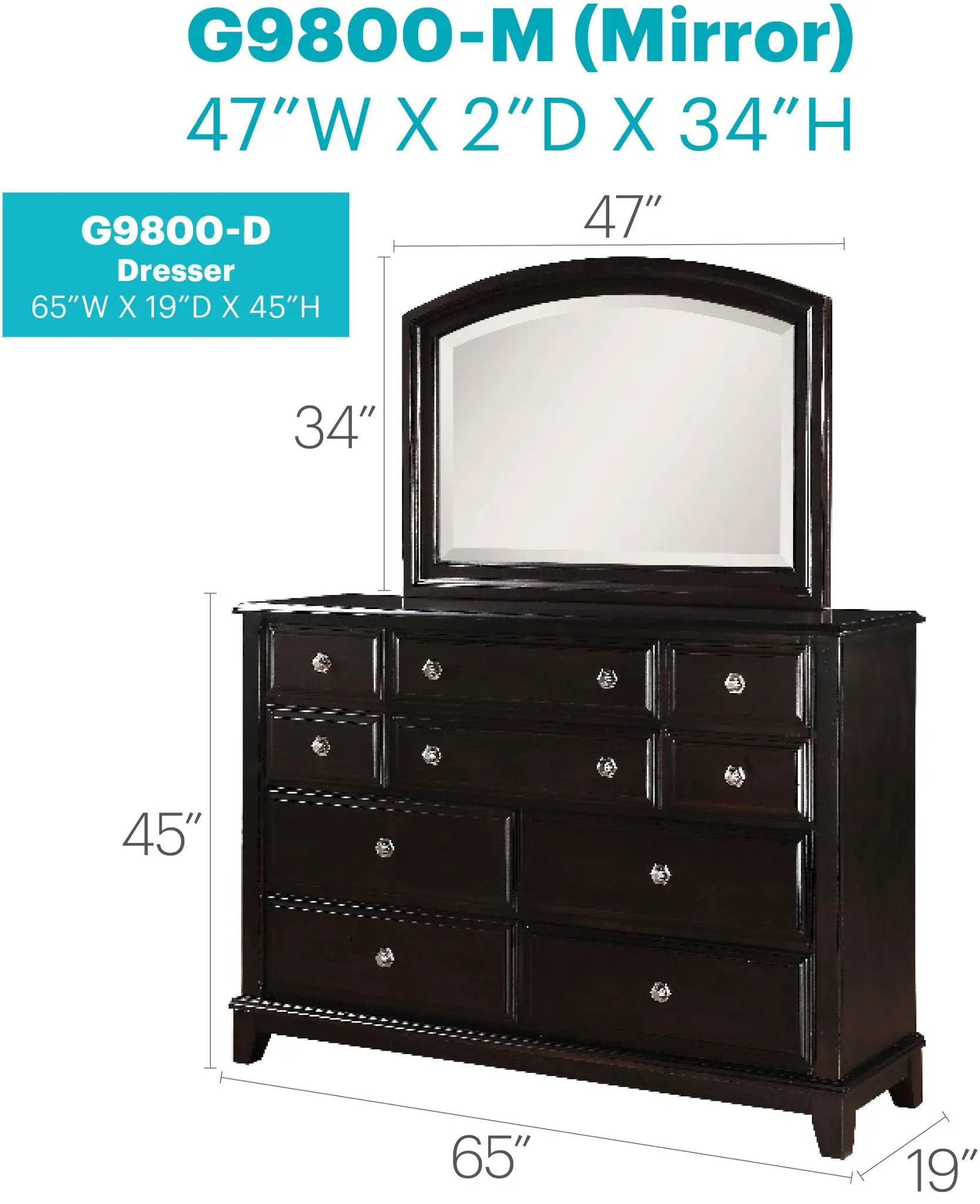 Ashford - Dresser - Cappuccino by HouseOfZazla