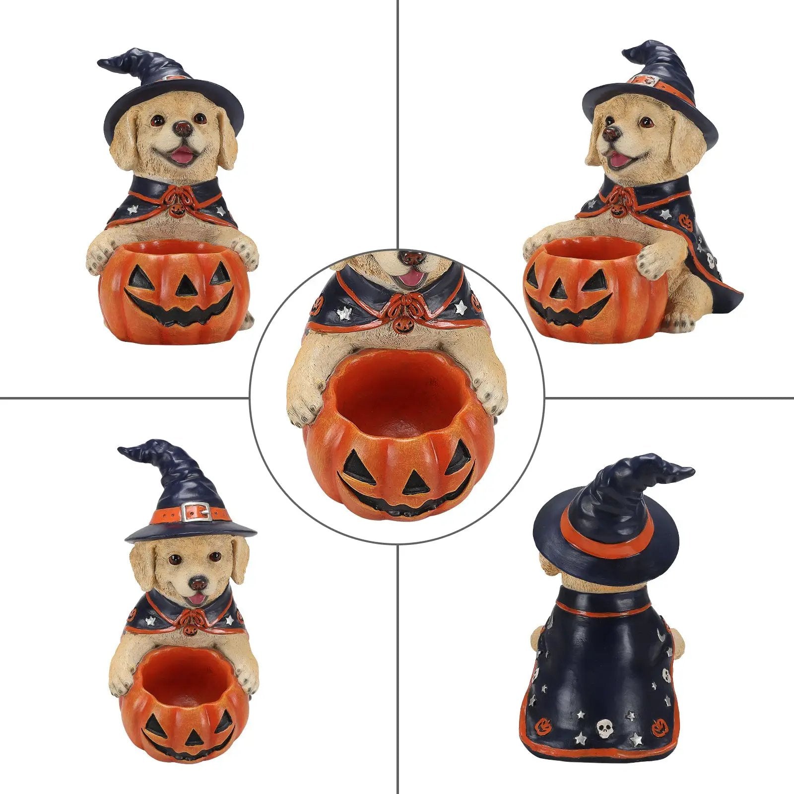 Halloween Labrador Retriever Witch Puppy Figurine by HouseOfZazla