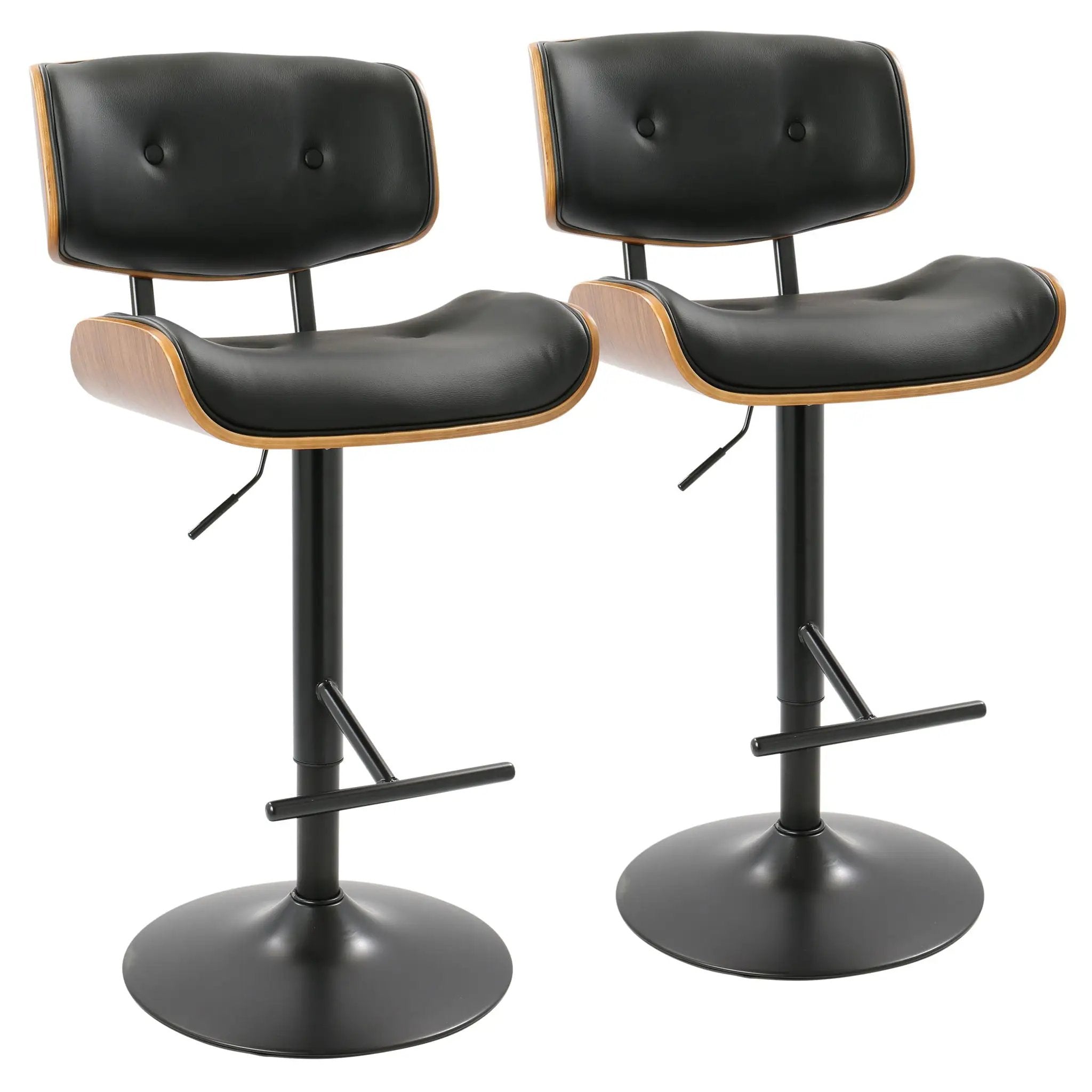 Lombardi - Mid Century Modern Adjustable Barstool by Unique Piece Furniture
