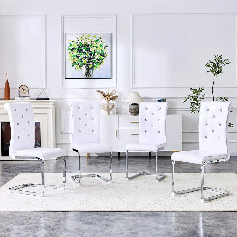 Elegant Design Upholstered Dining Chairs by Unique Piece Furniture
