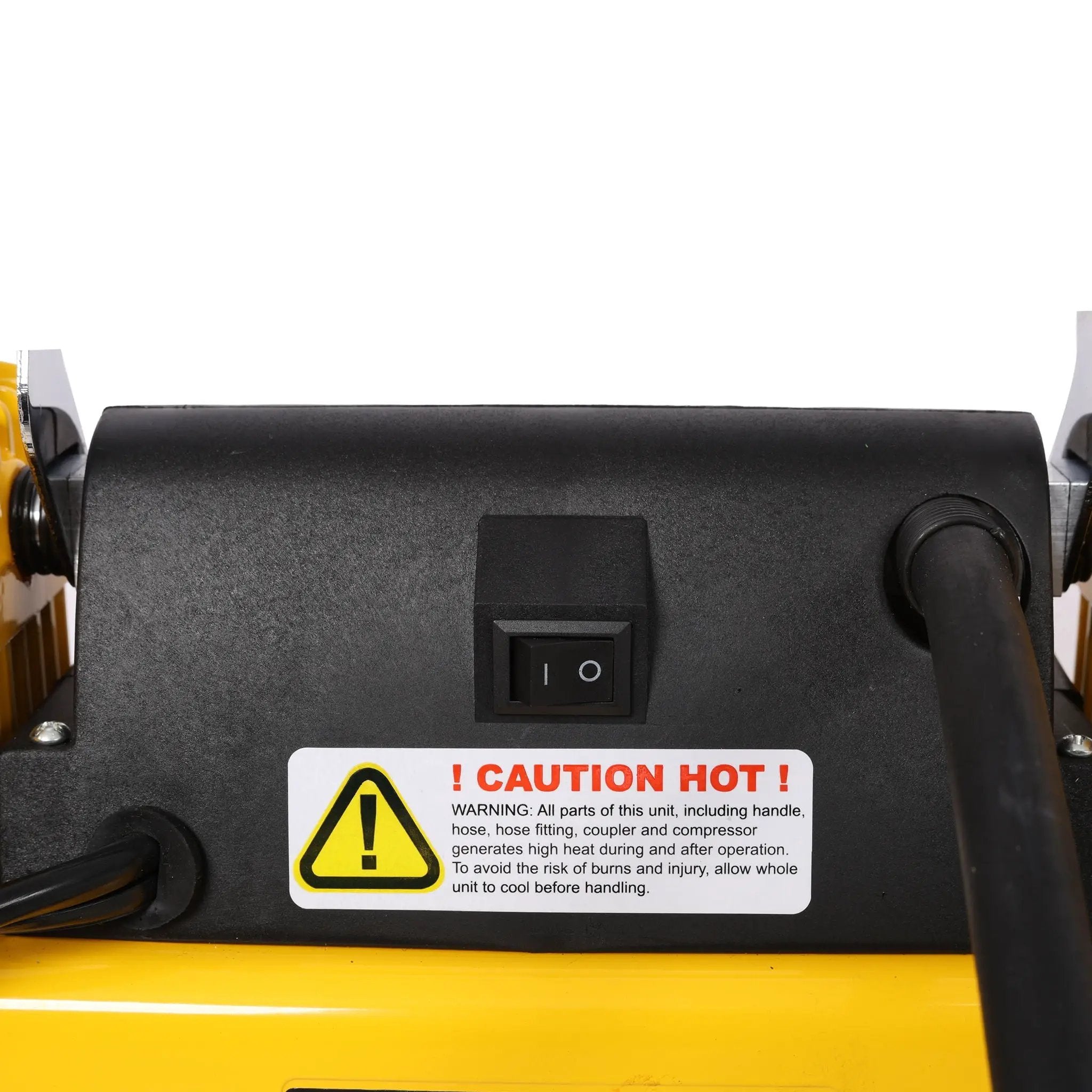 Heavy Duty 12V Dual Cylinder Air Compressor, Tire Inflator With Gauge - Yellow / Black by HouseOfZazla