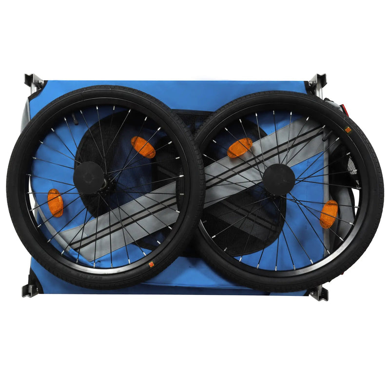Large Folding Bike Trailer for Dogs – 66LB Capacity All-Terrain Pet Carrier by HouseOfZazla