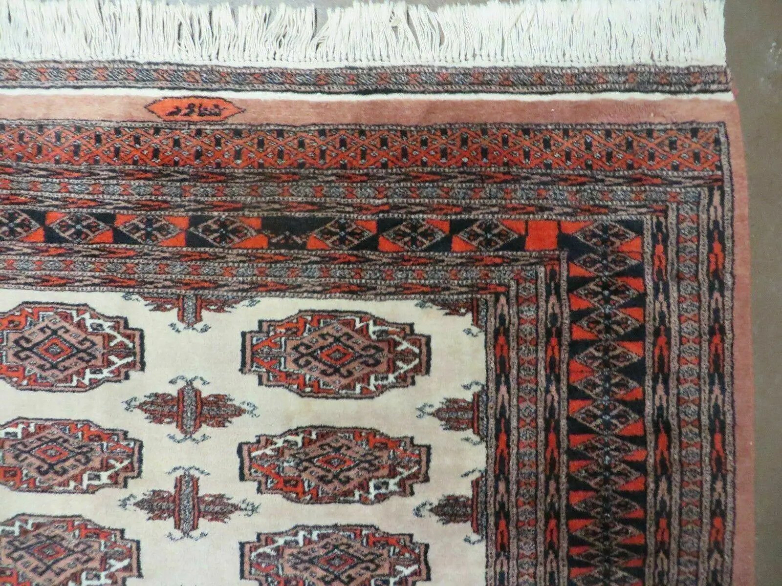 4' X 6' Vintage Handmade Bokhara Turkoman Pakistan Wool Rug Carpet Nice by Jewel Rugs