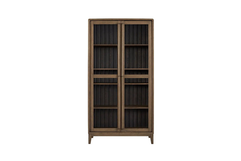 Display Cabinet - Latte / Peppercorn