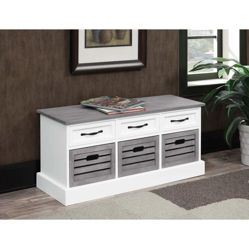 3 Drawer Storage Bench With Removable Baskets by HouseOfZazla