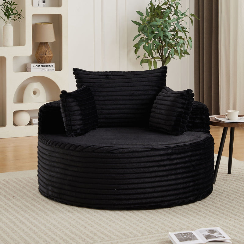 Modern Single Sofa With Backrest Pillow For Living Room by HouseOfZazla