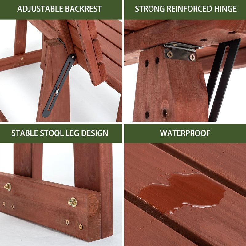 2-in-1 Convertible Bench Picnic Table by HouseOfZazla