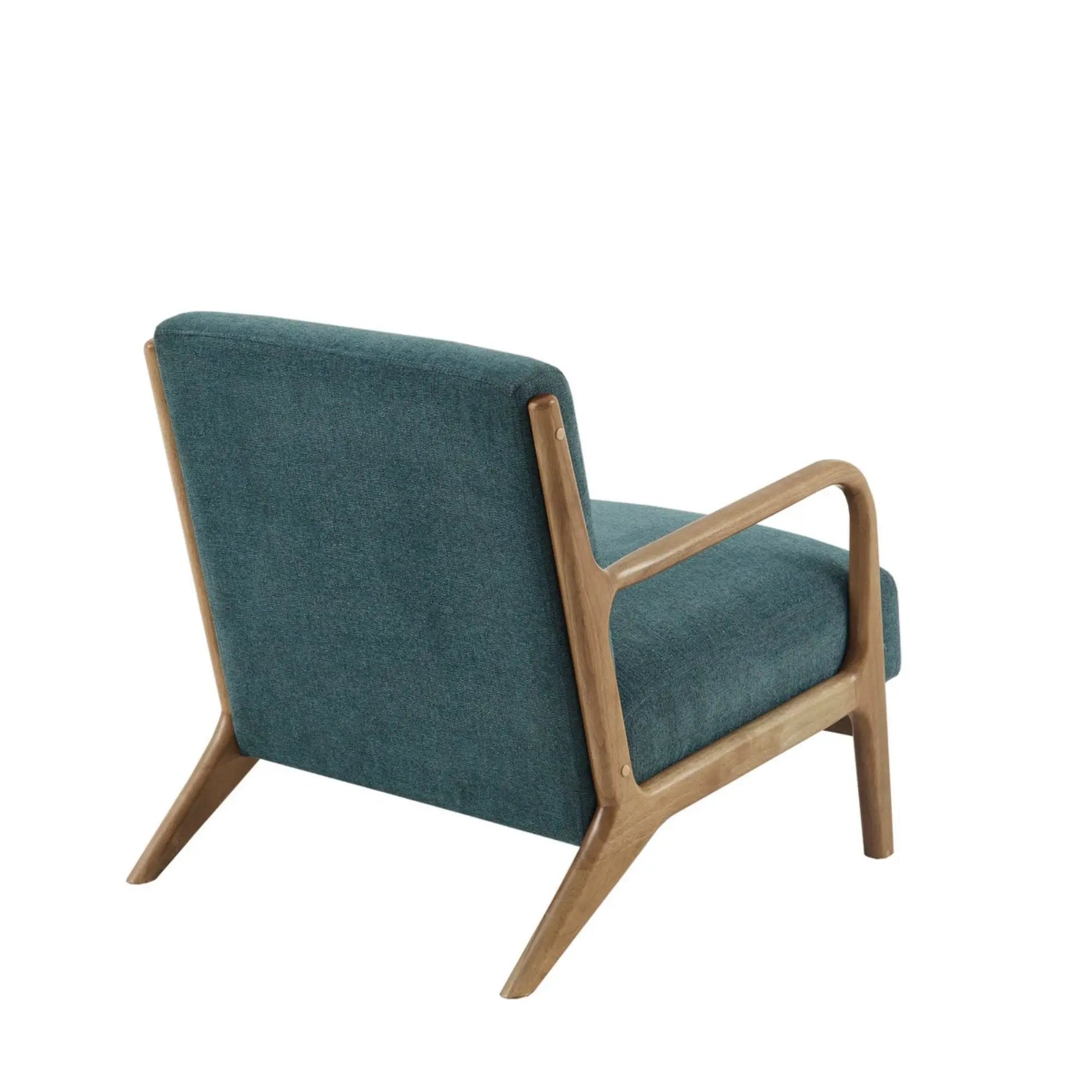 Mid-Century Style Lounge Chair With Upholstered Seat by Unique Piece Furniture