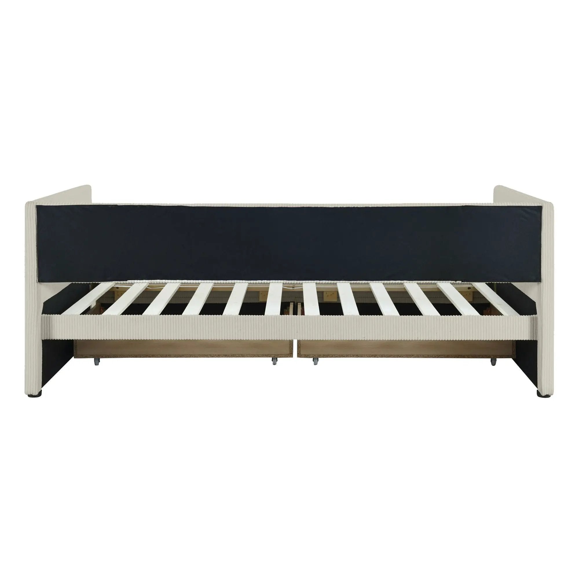 Daybed With Two Drawers And Wood Slat by HouseOfZazla