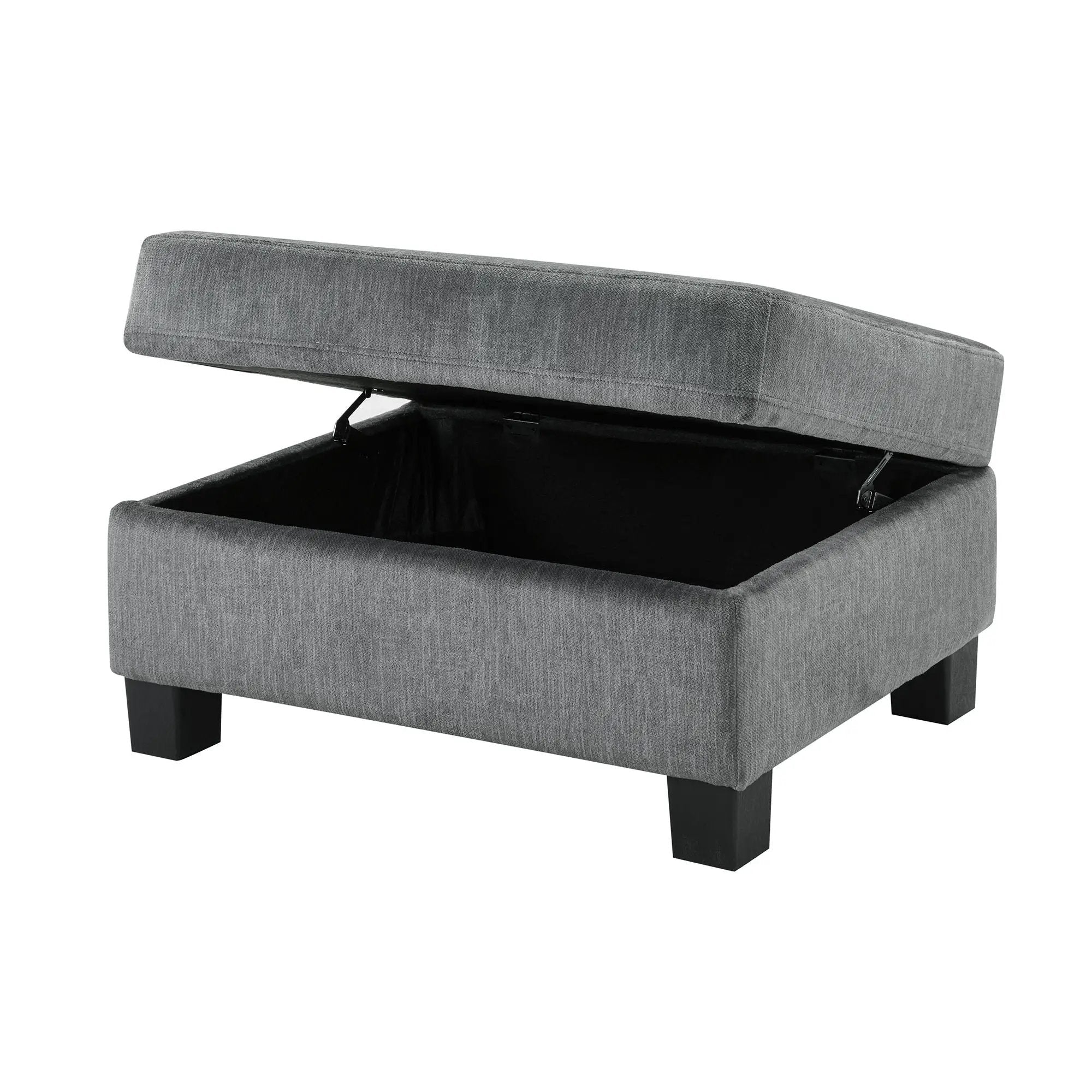 Contemporary U - Shaped Sectional Sofa With Movable Storage Ottoman by HouseOfZazla