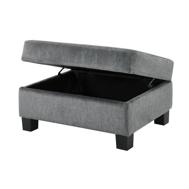 Contemporary U - Shaped Sectional Sofa With Movable Storage Ottoman by HouseOfZazla