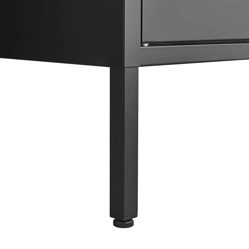 Modern Storage Cabinet With Adjustable Shelves, Magnetic Door Stopper by Unique Piece Furniture