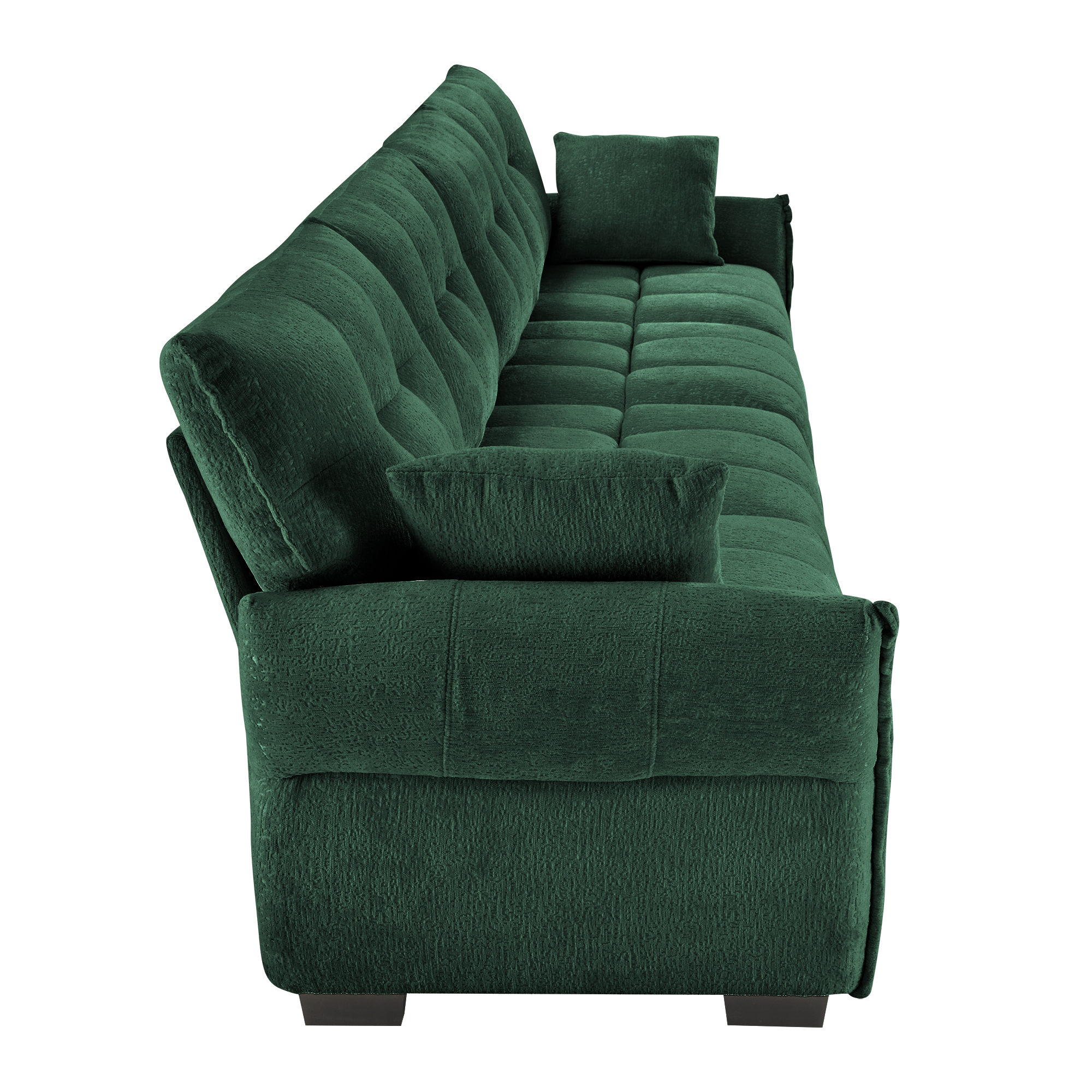 Modern 4-Seater Sofa, Solid Wood Frame In Premium Chenille by HouseOfZazla
