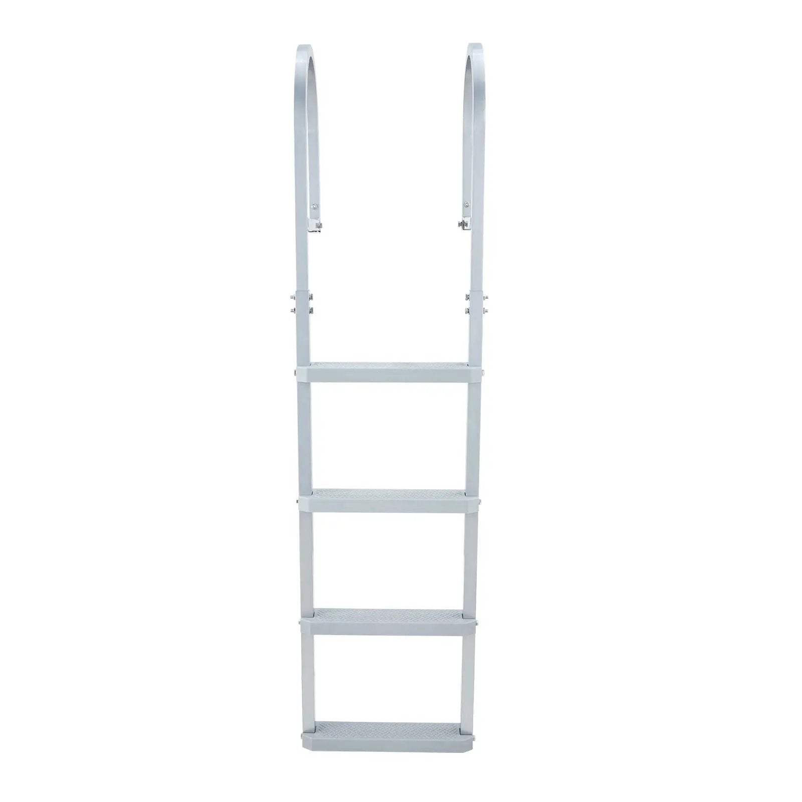 Removable Dock Ladder, 4 Steps, Aluminum Alloy Pontoon Boat Swim Ladder by HouseOfZazla